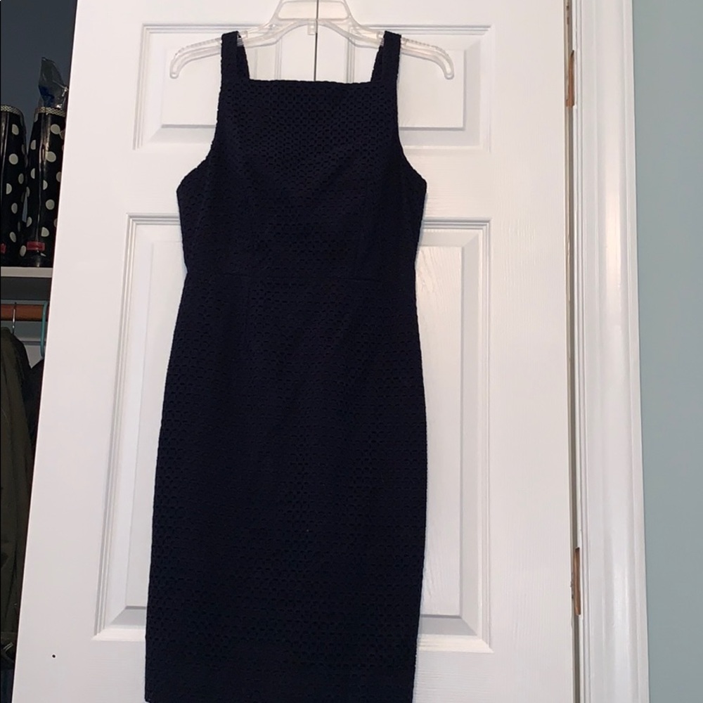 J.Crew: eyelet fitted dress
